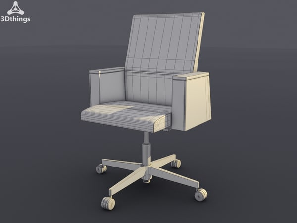 conference chair way swivel max - My way Conference swivel chair on castors by 3dthings